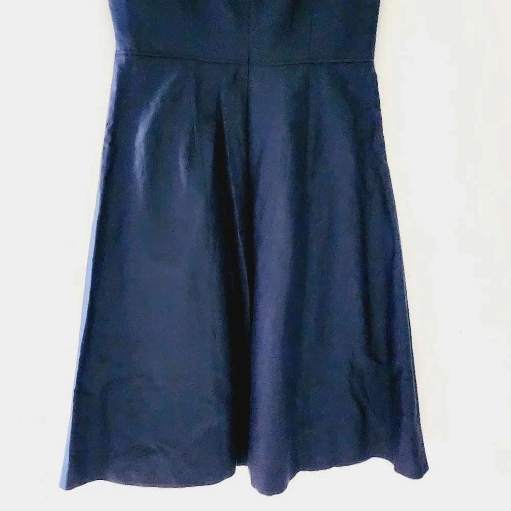 NWT J CREW off shoulder navy midi strapless tie shoulder dress